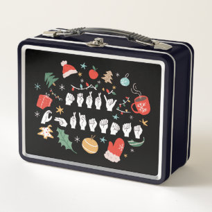 Lunch Box Joyeux Noël - ASL American Sign Language III