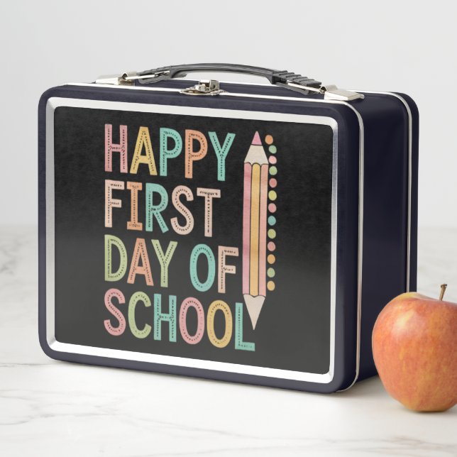 Lunch Box Joyeux premier jour de rentrée scolaire (En situation)