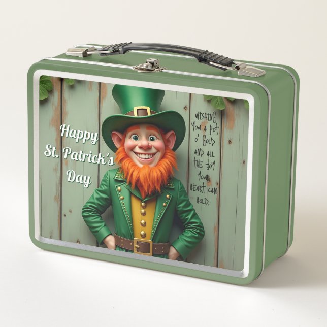 Lunch Box Joyeux St. Patrick's Day Leprechaun (Devant)