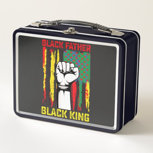 Lunch Box Juneteenth Black Father Day Papa Roi Célébrant F (Devant)