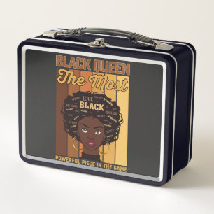 Lunch Box Juneteenth Mélanine Fille Noire La Plus Puissante