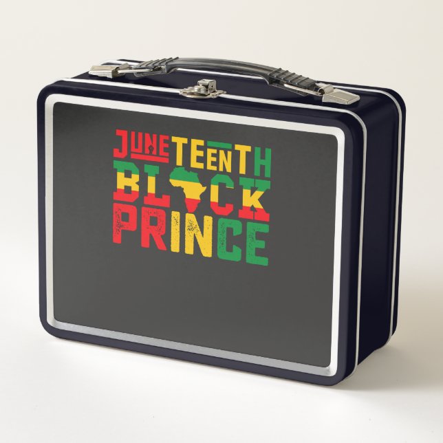 Lunch Box Juneteenth Prince célébrant la liberté noire (Devant)