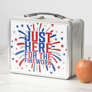Lunch Box Juste Ici Pour Le Feu D'Artifice Drôle Pour Deux