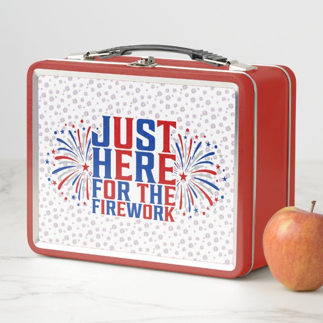 Lunch Box Juste Ici Pour Le Feu D'Artifice Drôle Pour Deux (En situation)