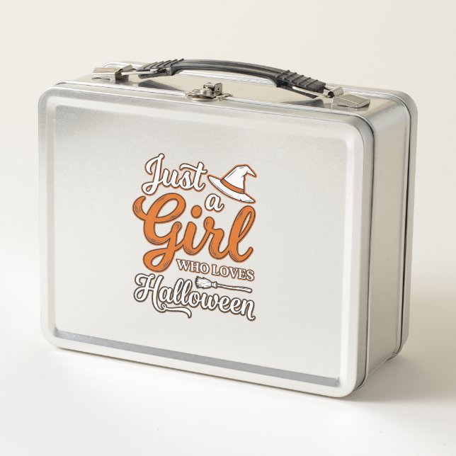 Lunch Box Juste une fille qui aime le design vectoriel Hallo (Devant)