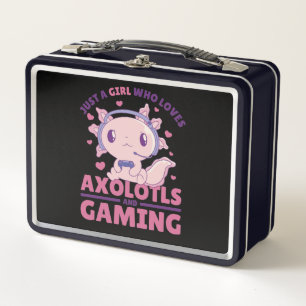 Lunch Box Juste Une Fille Qui Aime Les Axolotls Et Le Jeu