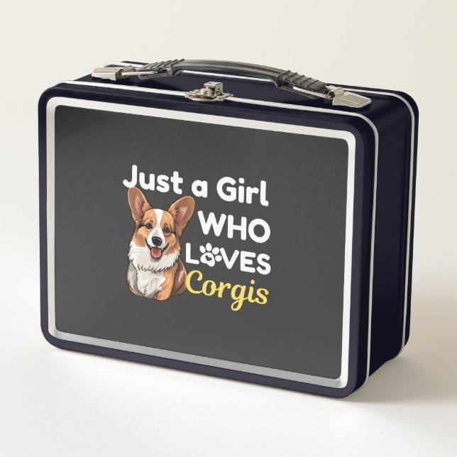 Lunch Box Juste une fille qui aime les Corgis (Devant)