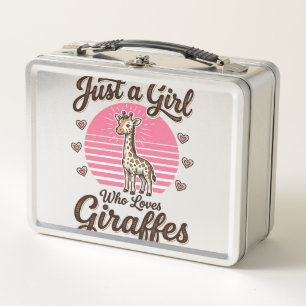 Lunch Box Juste une fille qui aime les girafes vintage shirt