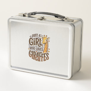 Lunch Box Juste une fille qui aime les girafes Vintage T-Shi
