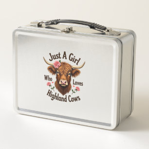 Lunch Box Juste Une Fille Qui Aime Les Vaches Highland Flora