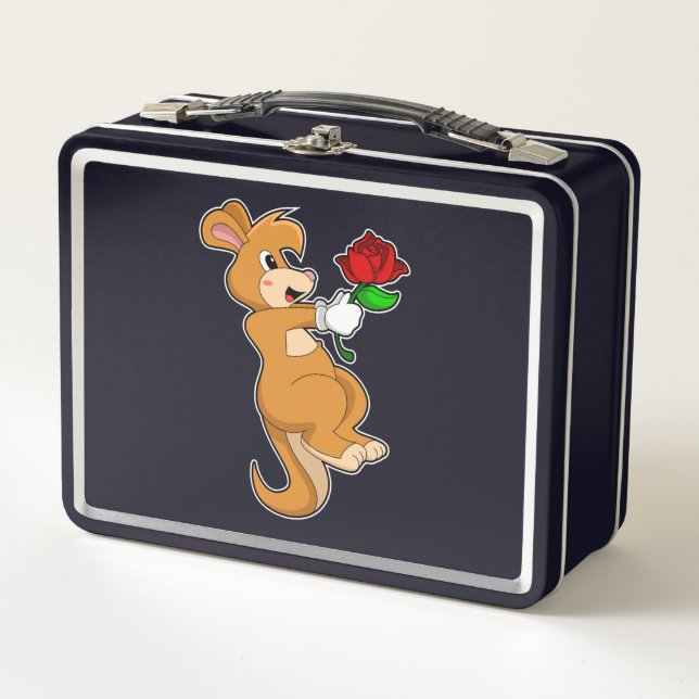 Lunch Box Kangaroo with Flower (Devant)