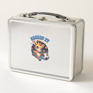 Lunch Box Kickin It Soccer Joueur Giraffe Ball Filles Garçon