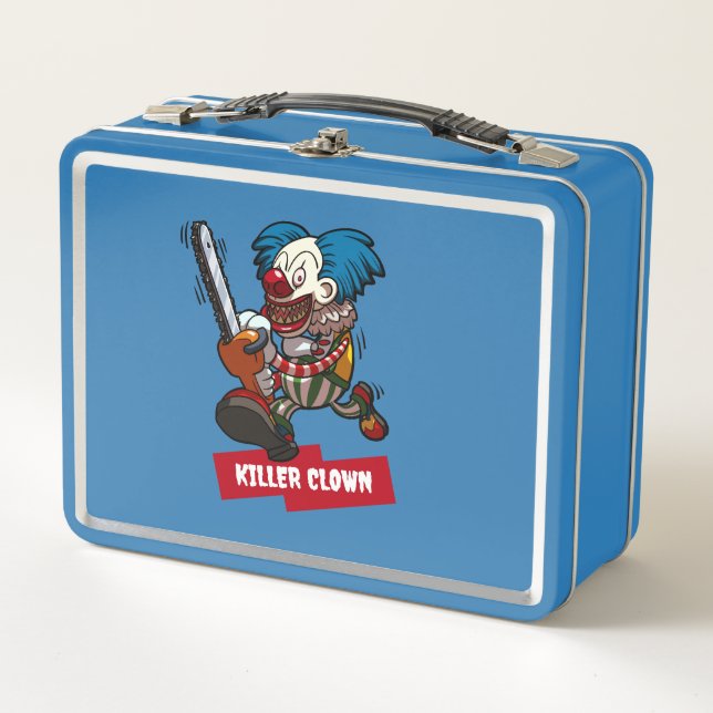 Lunch Box Killer Clown Halloween Horror Chainsaw Cartoon (Devant)