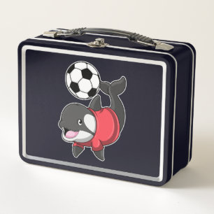Lunch Box Killerwhale comme joueur de football avec Soccer