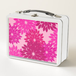 Lunch Box Kimono floral moderne Imprimer, rose, fuchsia et v