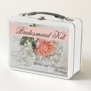 Lunch Box Kit Demoiselle d'Honneur Mariage Métal Lu