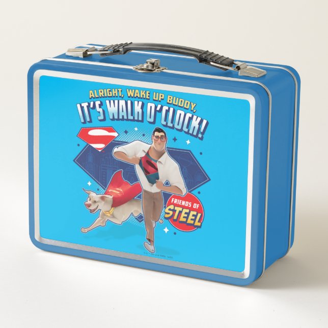 Lunch Box Krypto & Superman - C'est Walk O'Clock ! (Devant)