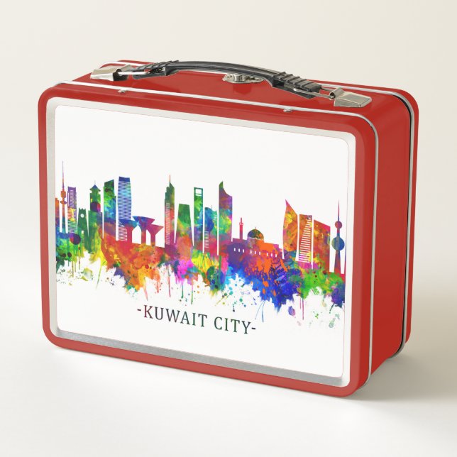 Lunch Box Kuwait City Kuwait Skyline (Dos)