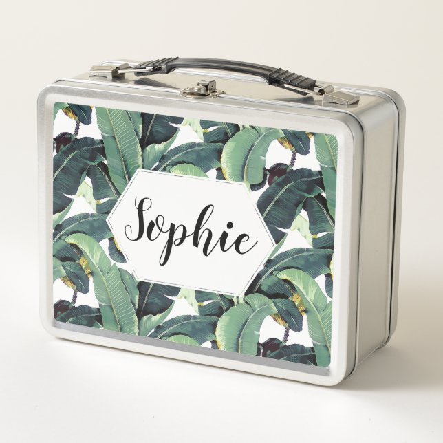 Lunch Box La banane laisse à palmier la gamelle inoxydable (Devant)