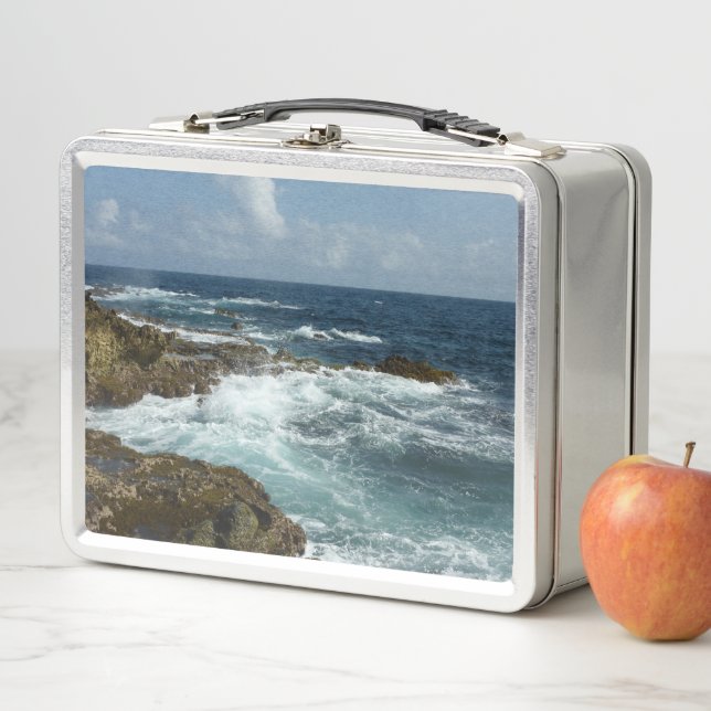Lunch Box La côte rocheuse et l'océan bleu d'Aruba (En situation)
