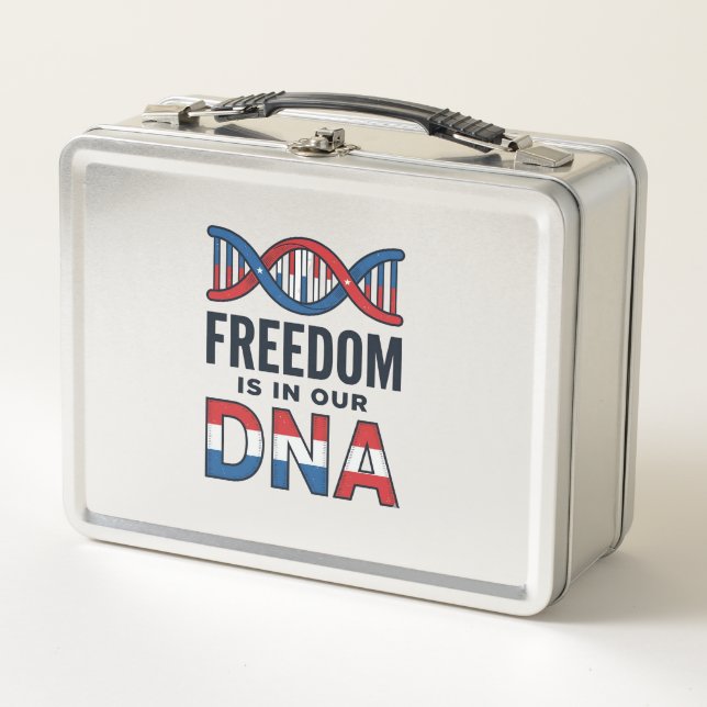 Lunch Box La liberté est dans notre ADN conception de t-shir (Devant)