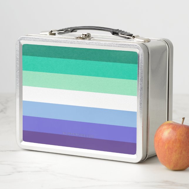 Lunch Box La palette de drapeau des hommes gays trans-inclus (En situation)