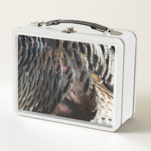 Lunch Box La Turquie sauvage Plumes I Abstrait Nature Design