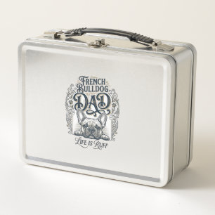 Lunch Box La vie de papa bouledogue français est rude vintag