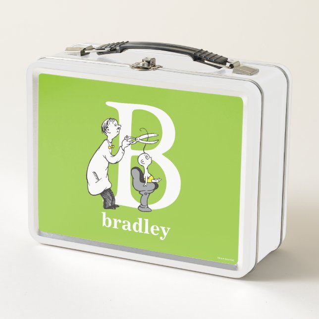 Lunch Box L'ABC du Dr Seuss : Lettre B - Blanc | Ajoutez vot (Devant)