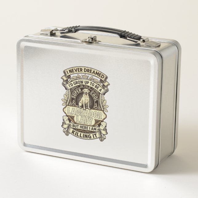 Lunch Box Labrador Lady Chien Couronne Bouclier_1 (Devant)