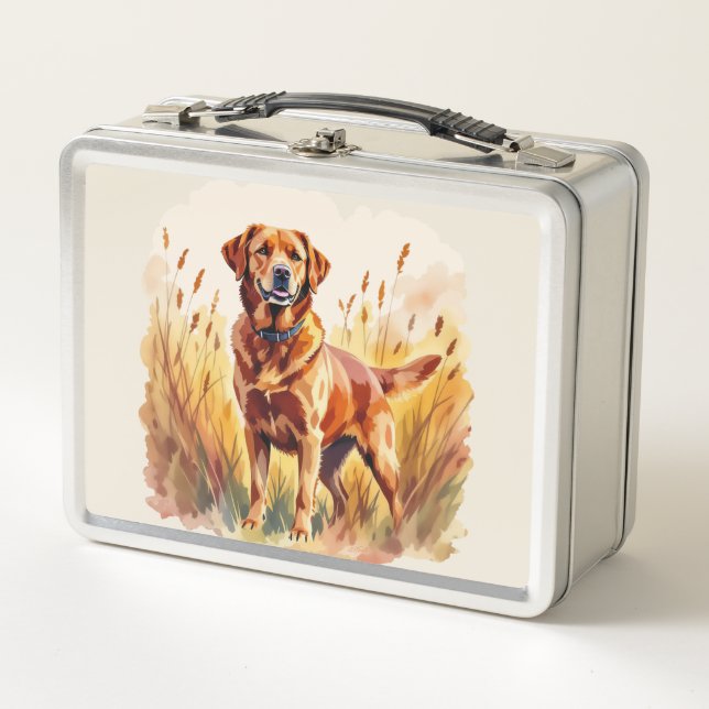 Lunch Box Labrador Retriever Chien Rouge Renard (Devant)