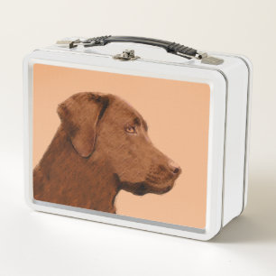 Lunch Box Labrador Retriever (Chocolat) Peinture - Chien Art