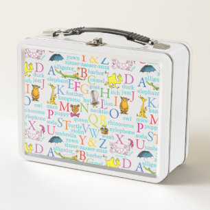 Lunch Box L'alphabet du Dr Seuss avec des mots