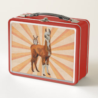 LUNCH BOX LAMA ET HIBOU D'ANTLER