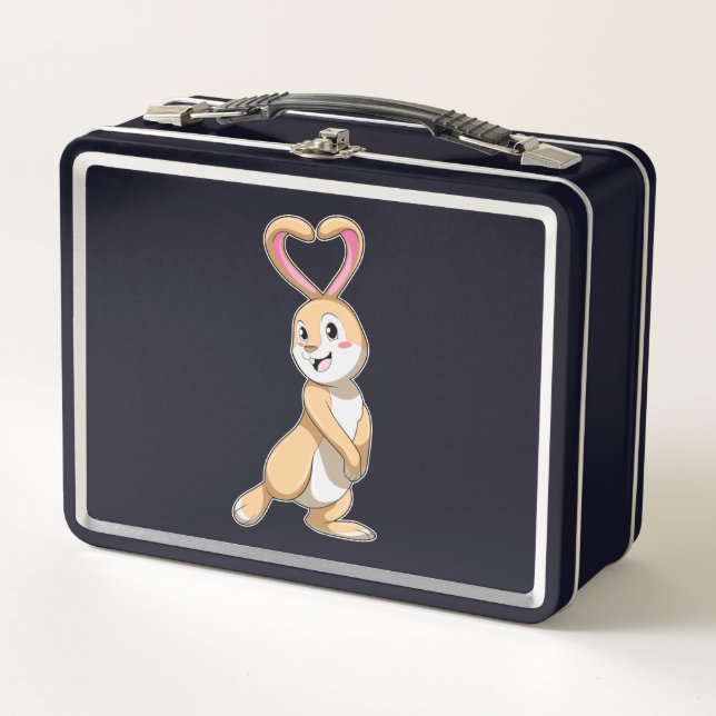 Lunch Box Lapin avec coeur (Devant)
