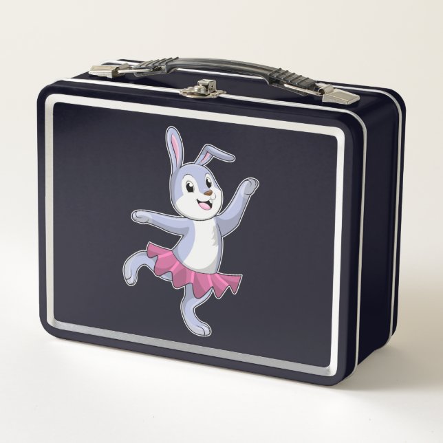 Lunch Box Lapin comme Ballerina au Ballet (Devant)