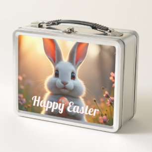 Lunch Box Lapin de Pâques joyeux dans la magie du printemps