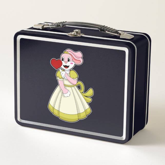 Lunch Box Lapin en mariée avec une robe de mariée.PNG (Devant)