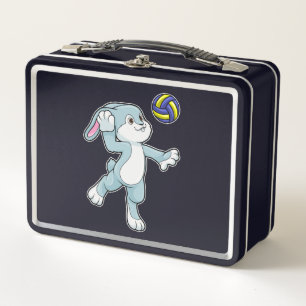 Lunch Box Lapin en sport avec volleyball