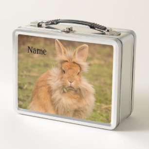 Lunch Box Lapin lapin à tête de lionne rouge à chair souple