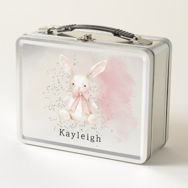 Lunch Box Lapin Mignon avec Ruban (Devant)