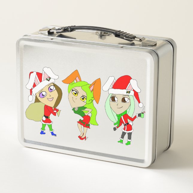 Lunch Box Lapines de Noël   (Dos)