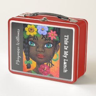 Lunch Box L'art de la florale de la garlande noire