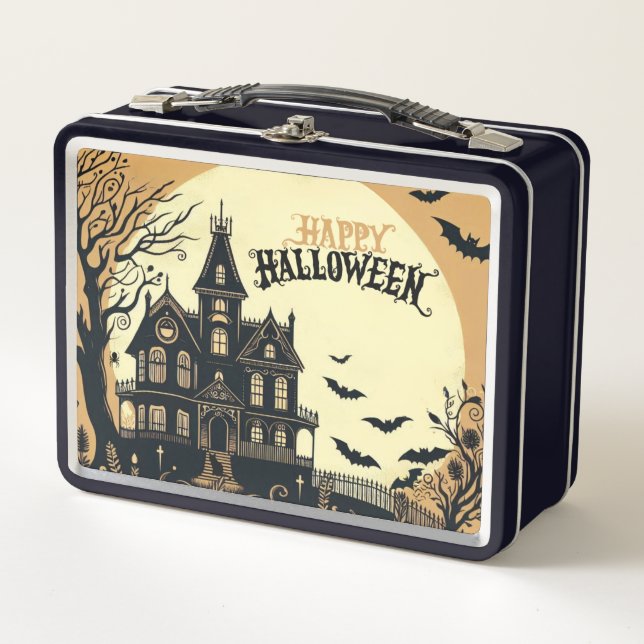 Lunch Box L'art d'Halloween vintage (Devant)