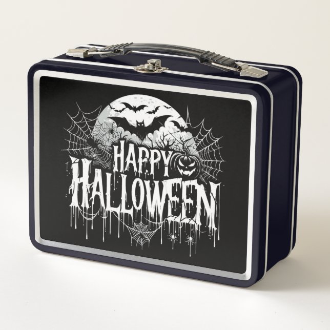 Lunch Box L'art d'Halloween vintage (Devant)