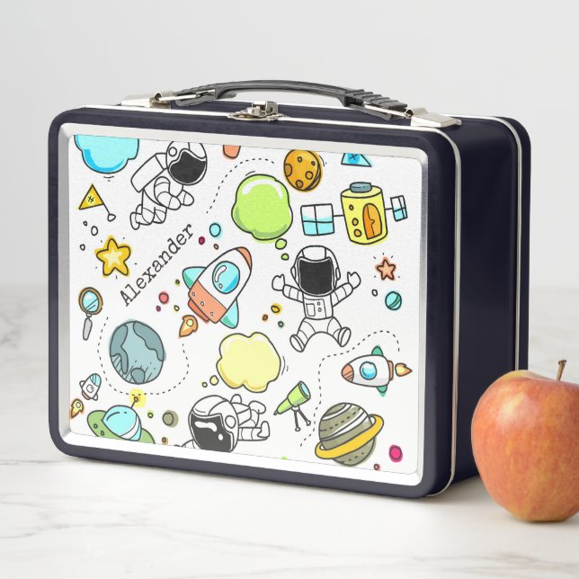Lunch Box L'astronaute du dessin animé Space Rockets Boy's (En situation)