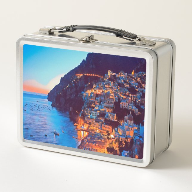 Lunch Box ldp POSITANO Côte Amalfi - coucher de soleil pris  (Devant)