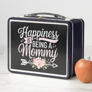Lunch Box Le bonheur est d'être une maman florale Fête des M