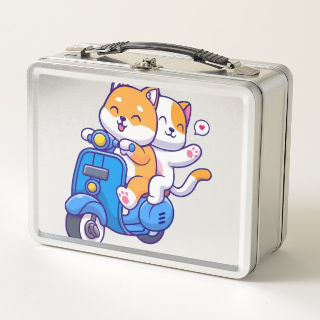 Lunch Box Le Couple de Shiba Mignon (Devant)
