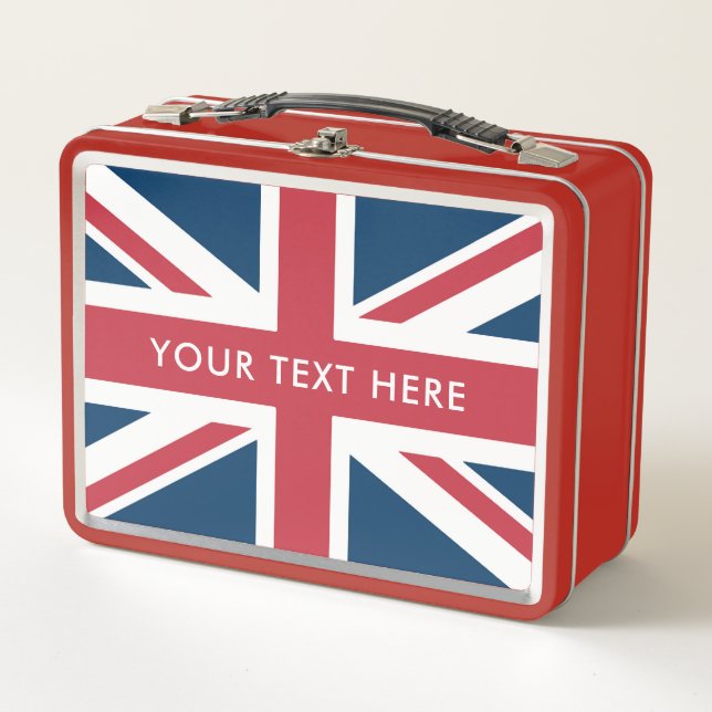 Lunch Box Le drapeau britannique Union Jack rouge (Devant)